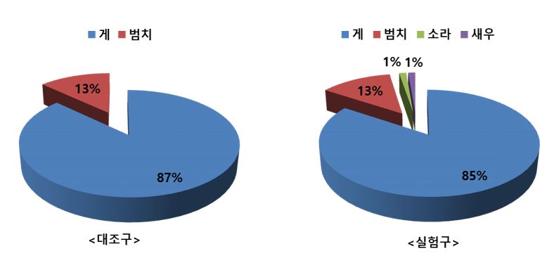 수중카메라 모니터링 결과